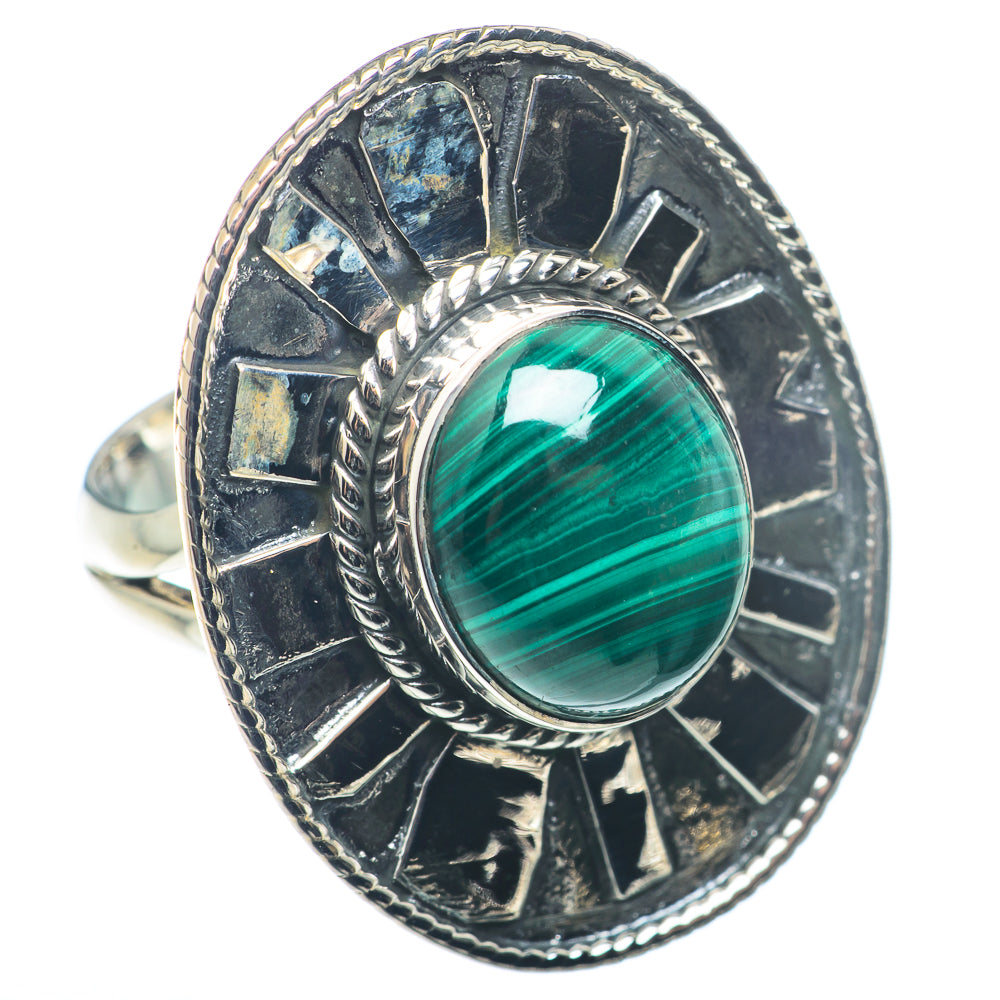 Malachite Rings handcrafted by Anasilvercos - RING72761