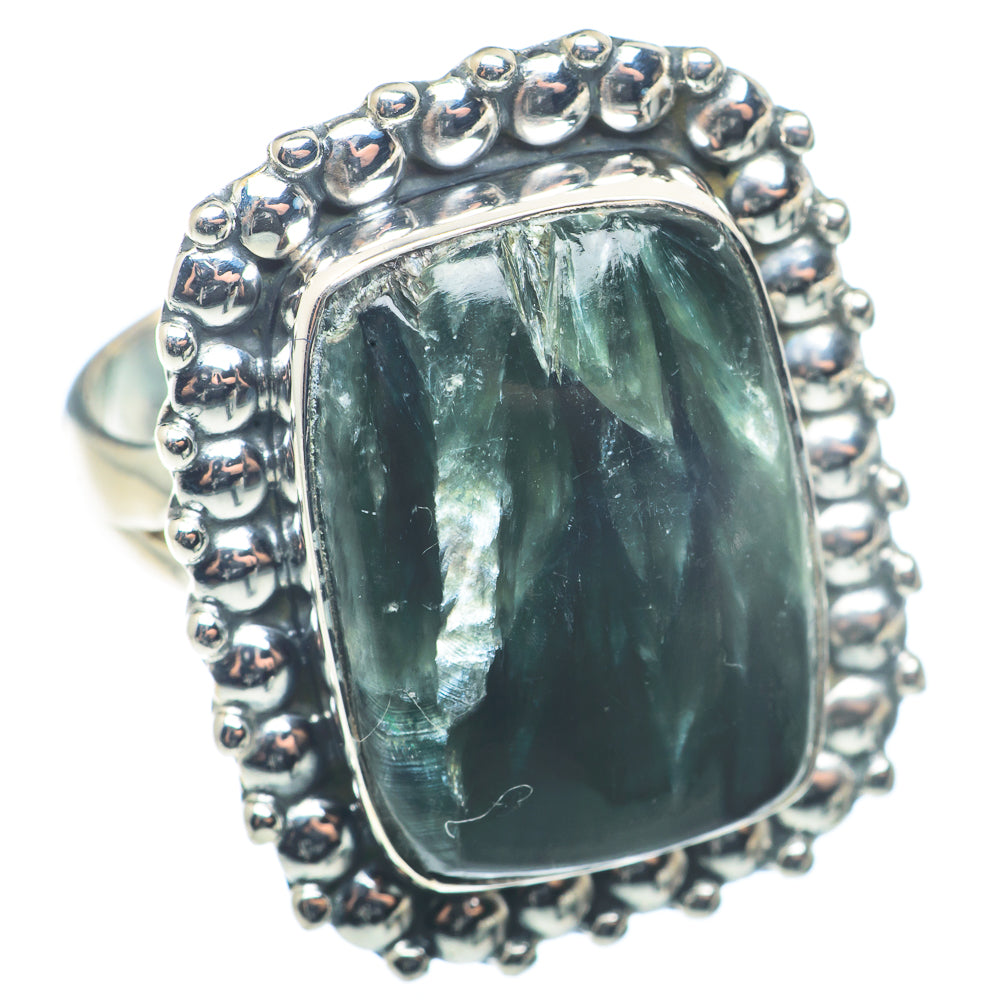 Seraphinite Rings handcrafted by Anasilvercos - RING72762