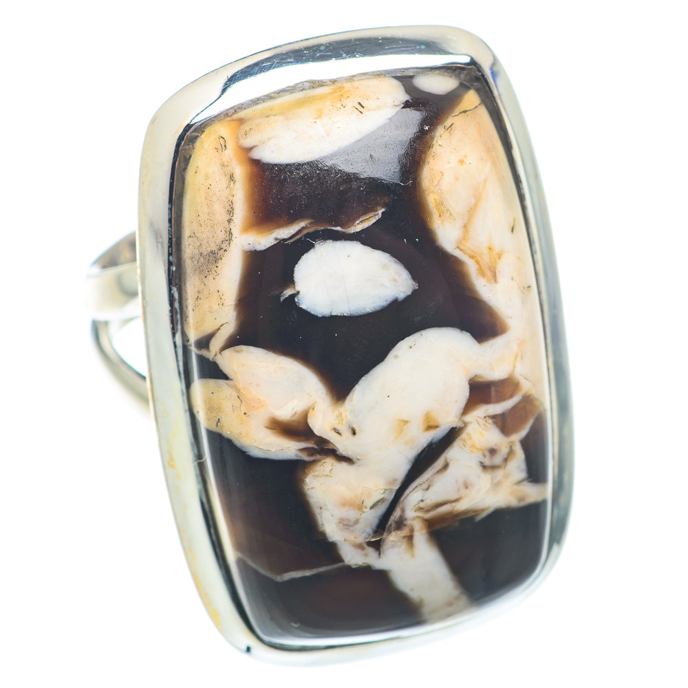 Peanut Wood Jasper Rings handcrafted by Anasilvercos - RING72765