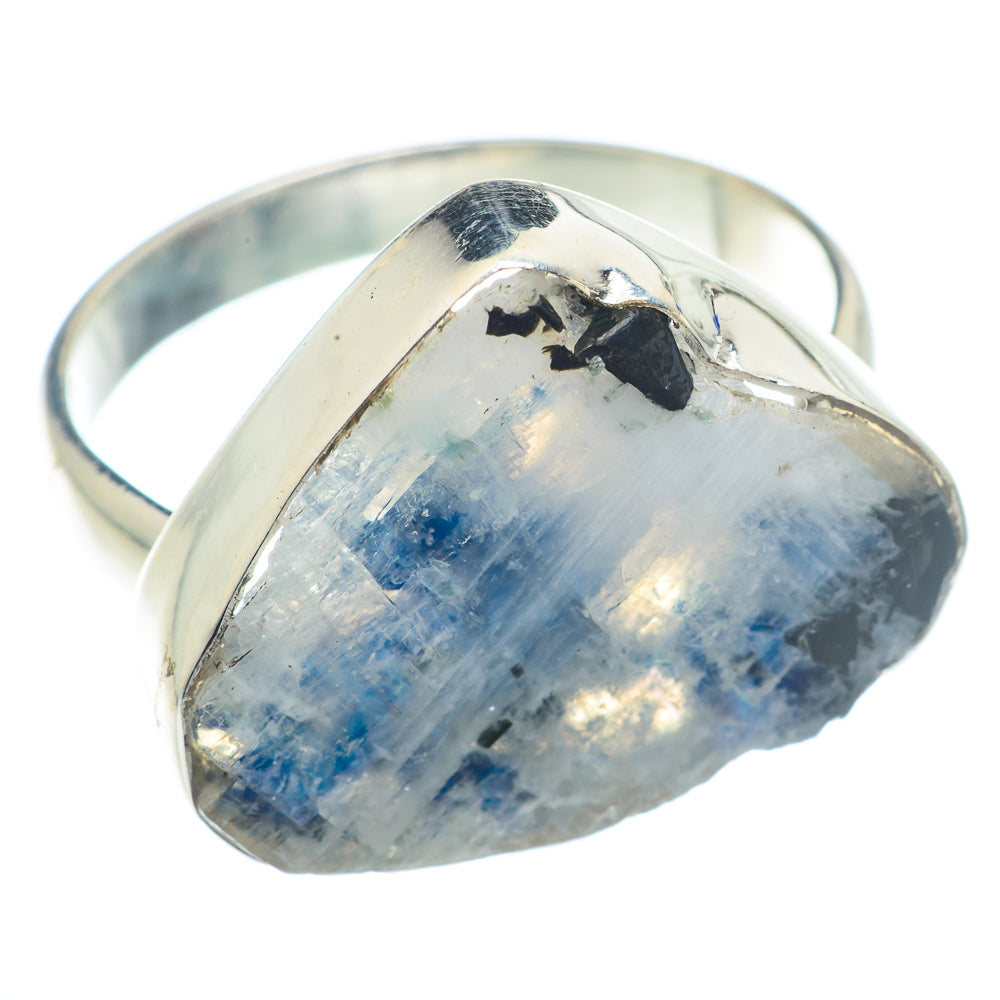Rainbow Moonstone Rings handcrafted by Anasilvercos - RING72780