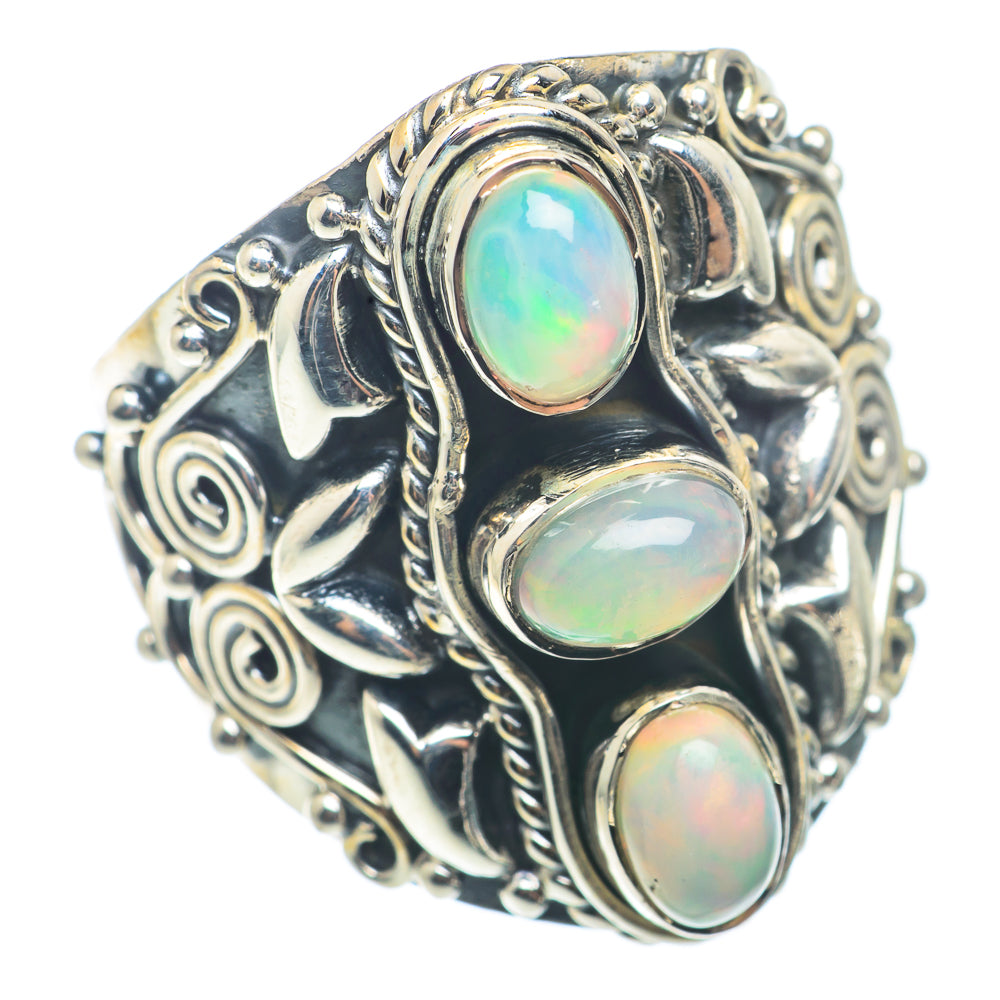 Ethiopian Opal Rings handcrafted by Anasilvercos - RING72786