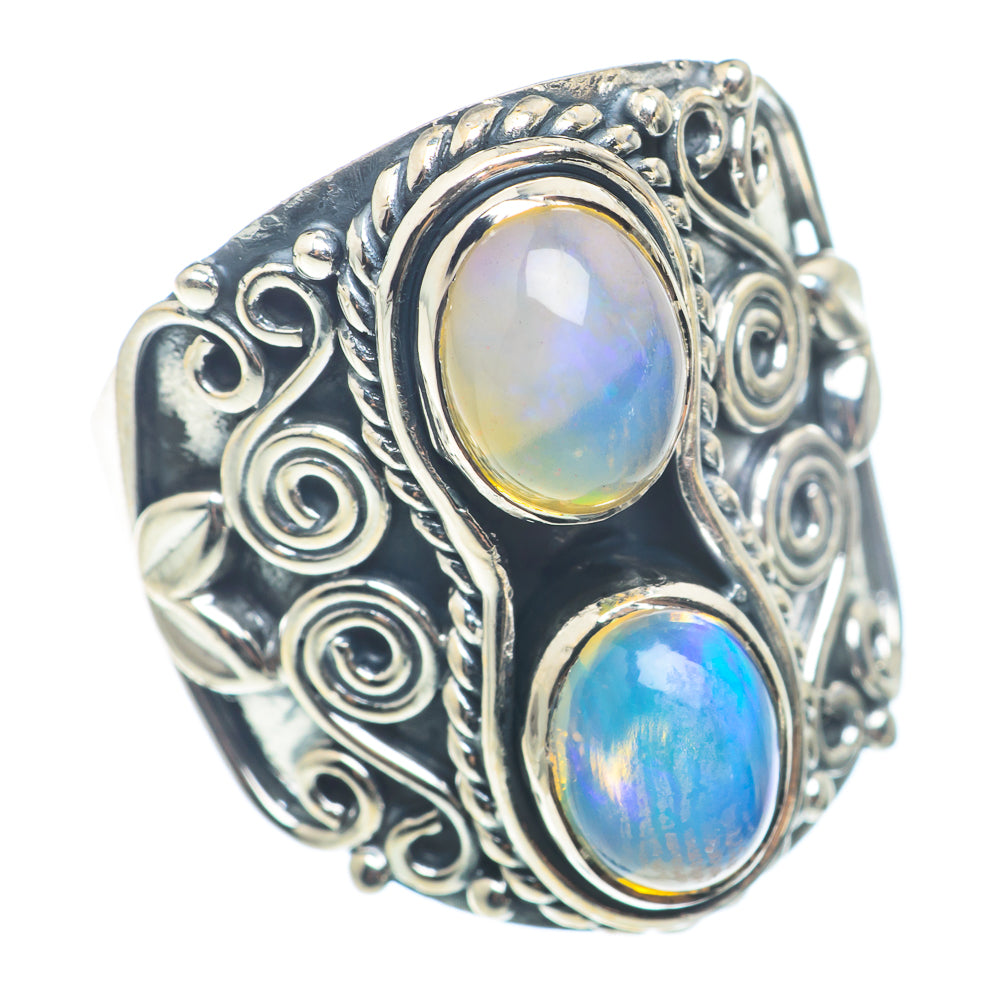 Ethiopian Opal Rings handcrafted by Anasilvercos - RING72787