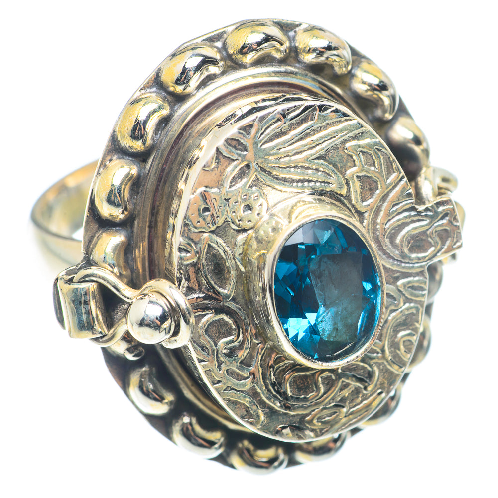Blue Topaz Rings handcrafted by Anasilvercos - RING72788