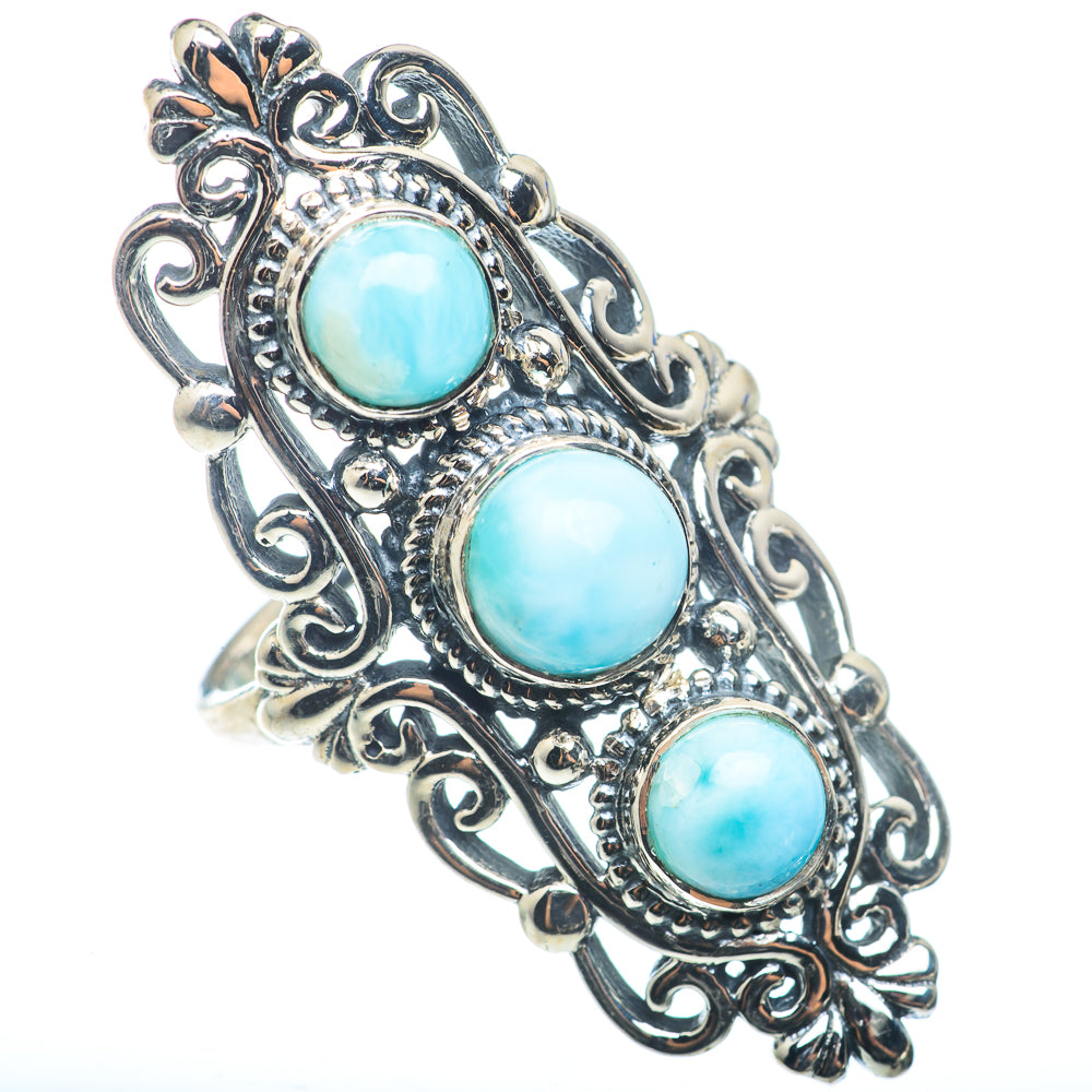 Larimar Rings handcrafted by Anasilvercos - RING72790