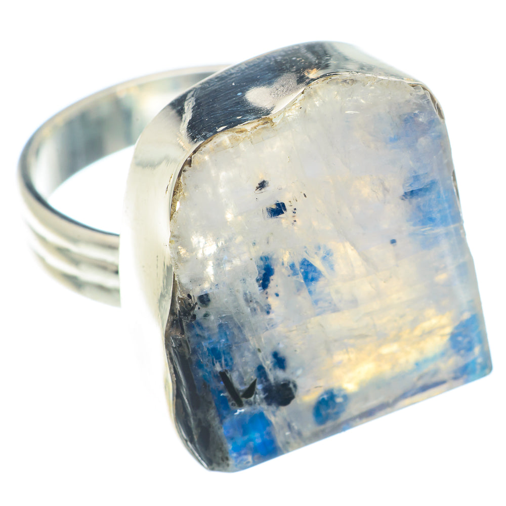 Rainbow Moonstone Rings handcrafted by Anasilvercos - RING72798