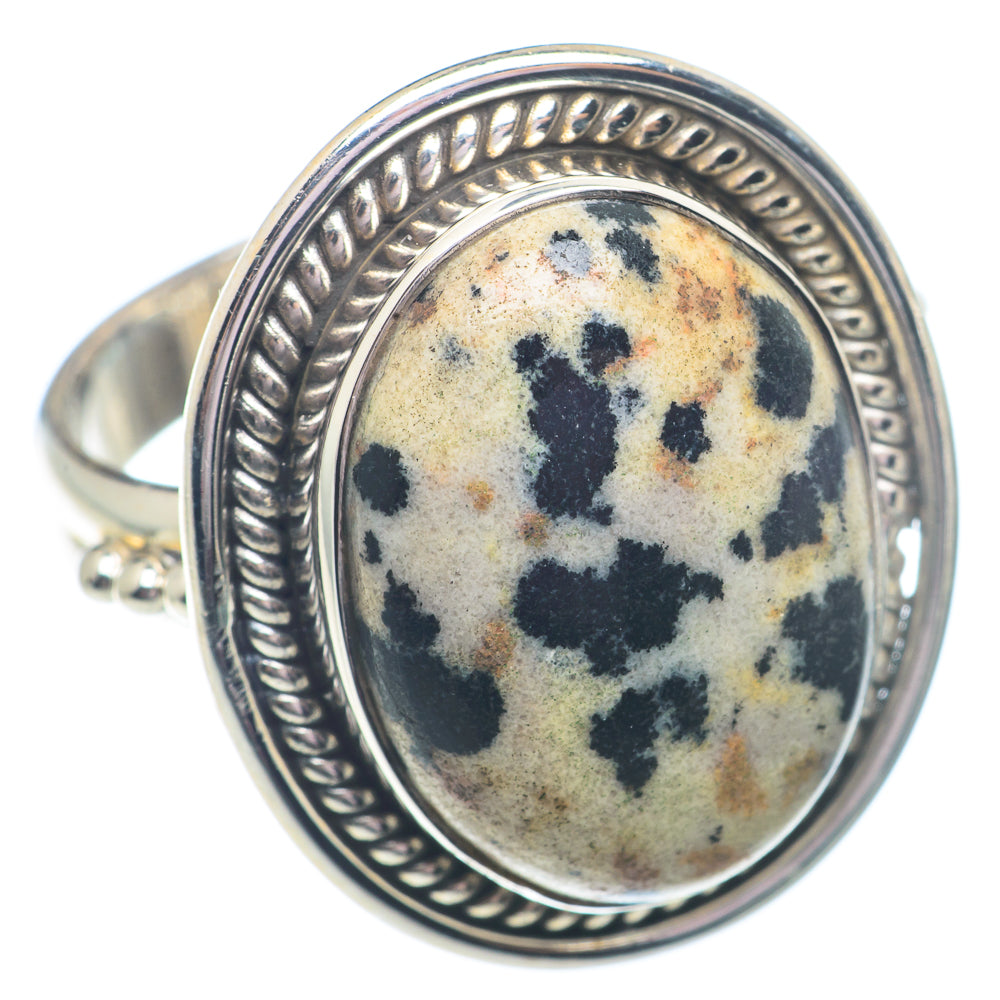 Dalmatian Jasper Rings handcrafted by Anasilvercos - RING72815 - Photo 2