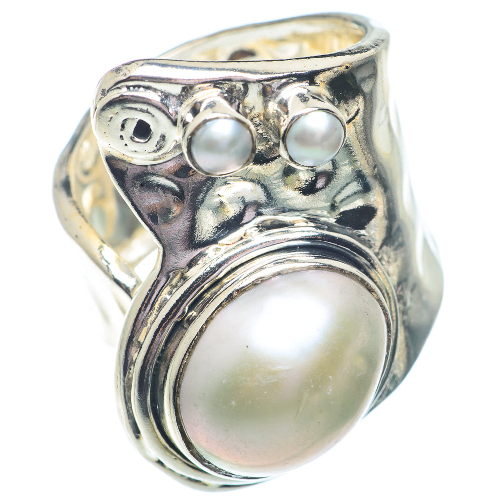 Cultured Pearl Rings handcrafted by Anasilvercos - RING72834