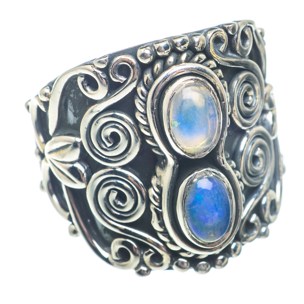 Ethiopian Opal Rings handcrafted by Anasilvercos - RING72841