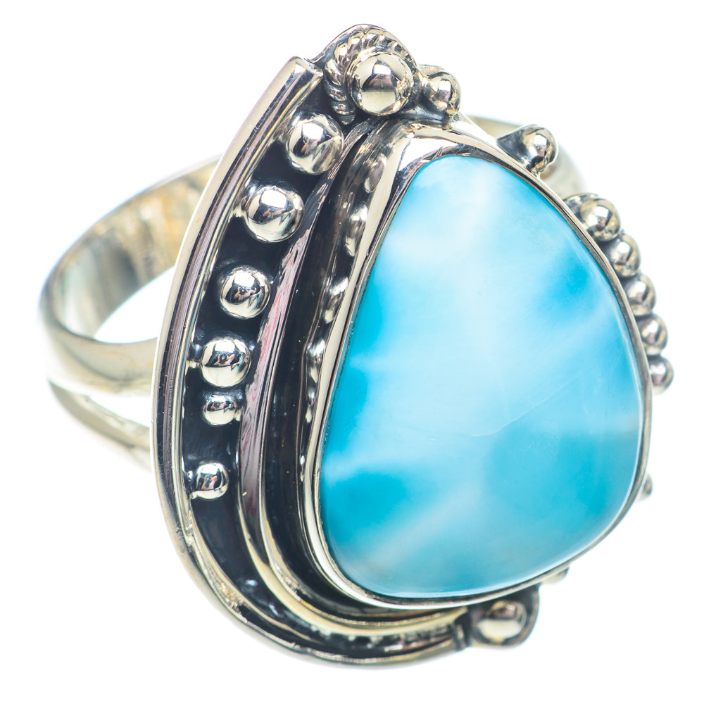 Larimar Rings handcrafted by Anasilvercos - RING72850