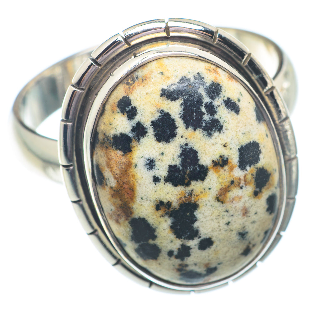 Dalmatian Jasper Rings handcrafted by Anasilvercos - RING72857