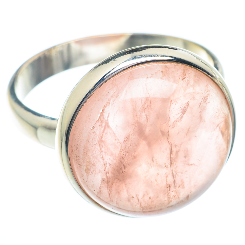 Rose Quartz Rings handcrafted by Anasilvercos - RING72864