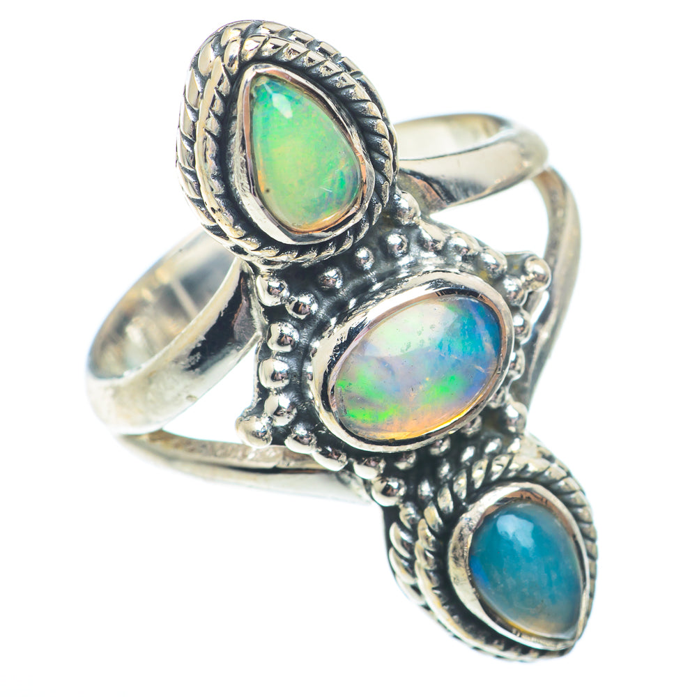 Ethiopian Opal Rings handcrafted by Anasilvercos - RING72885