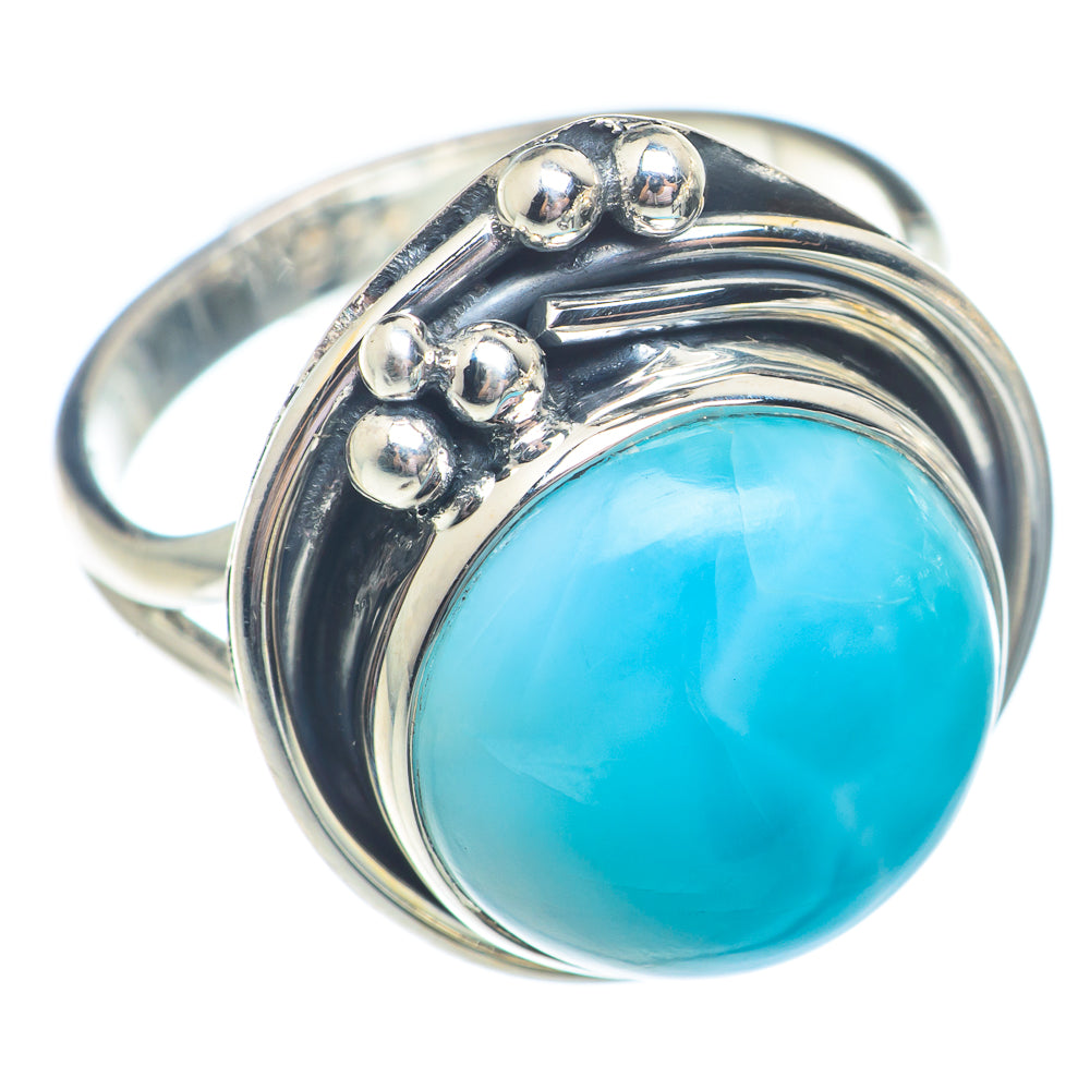 Larimar Rings handcrafted by Anasilvercos - RING72890