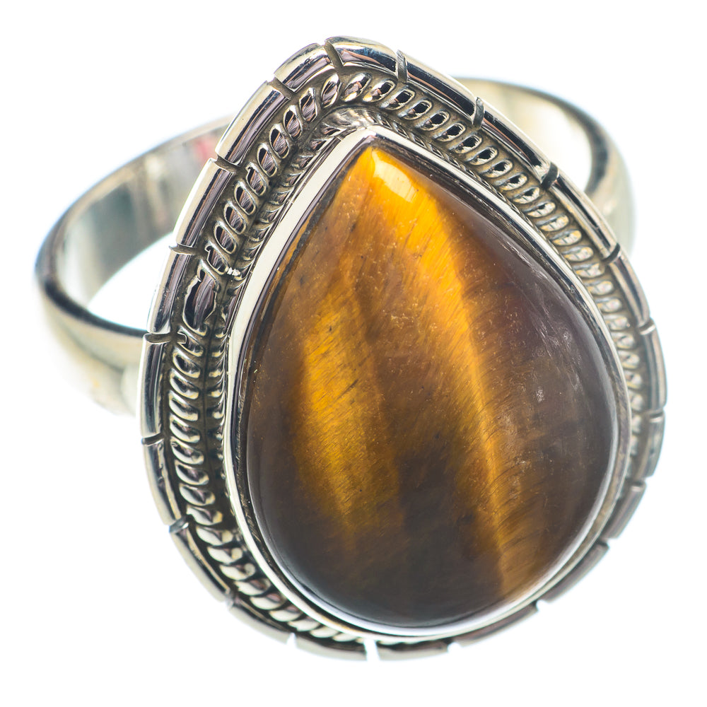 Tiger Eye Rings handcrafted by Anasilvercos - RING72899