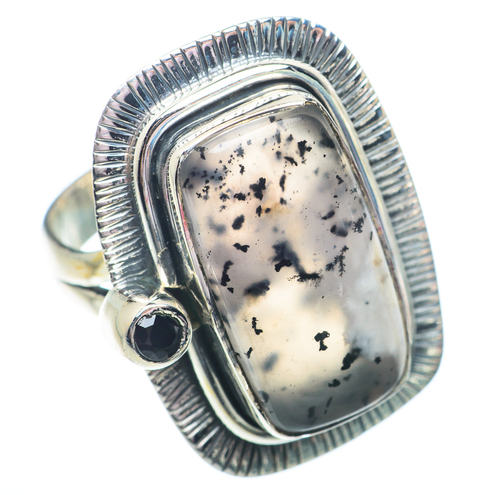 Dendritic Opal Rings handcrafted by Anasilvercos - RING72920
