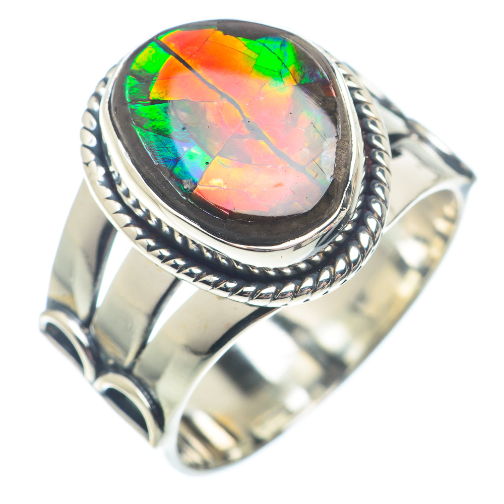 Ammolite Rings handcrafted by Anasilvercos - RING72925
