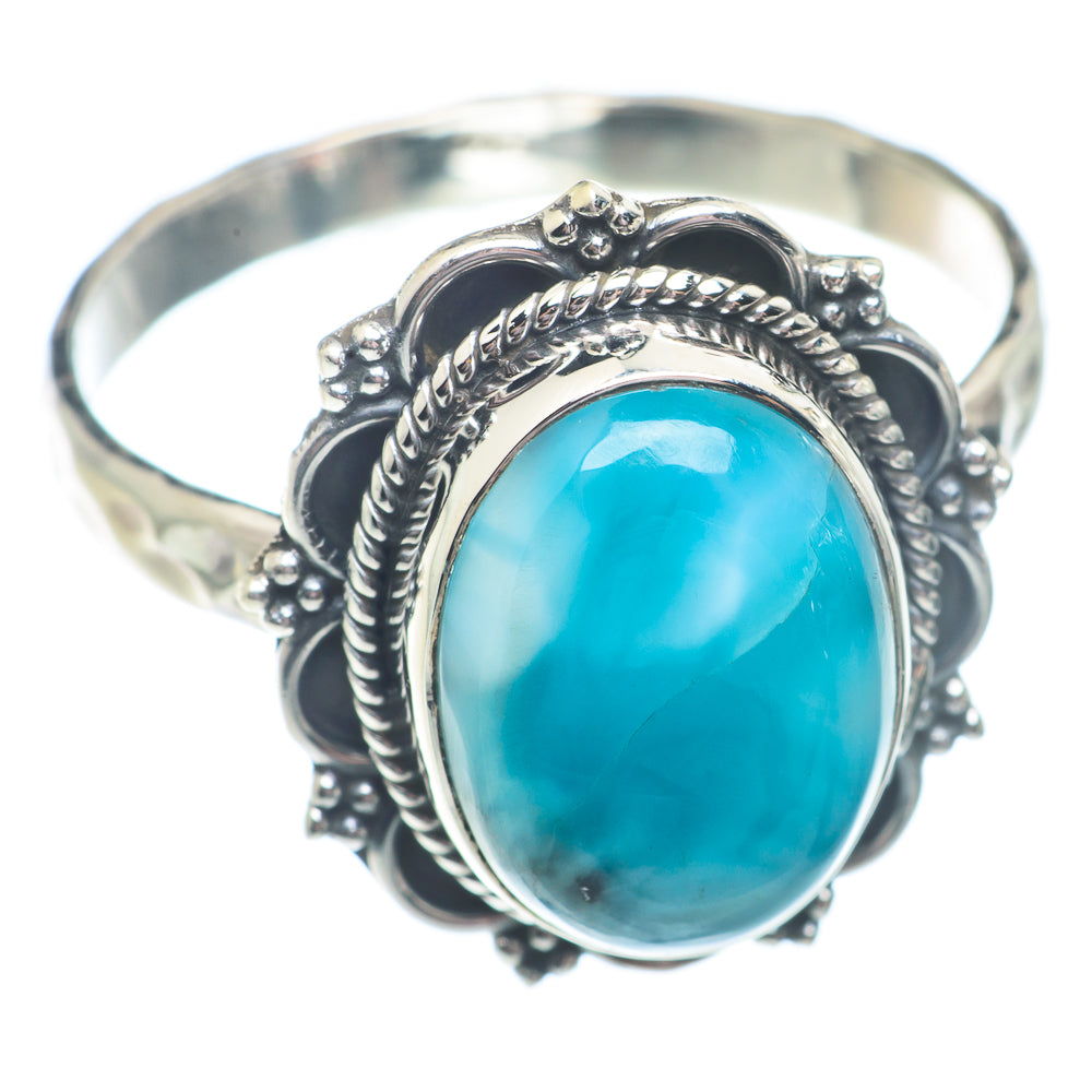 Larimar Rings handcrafted by Anasilvercos - RING72928