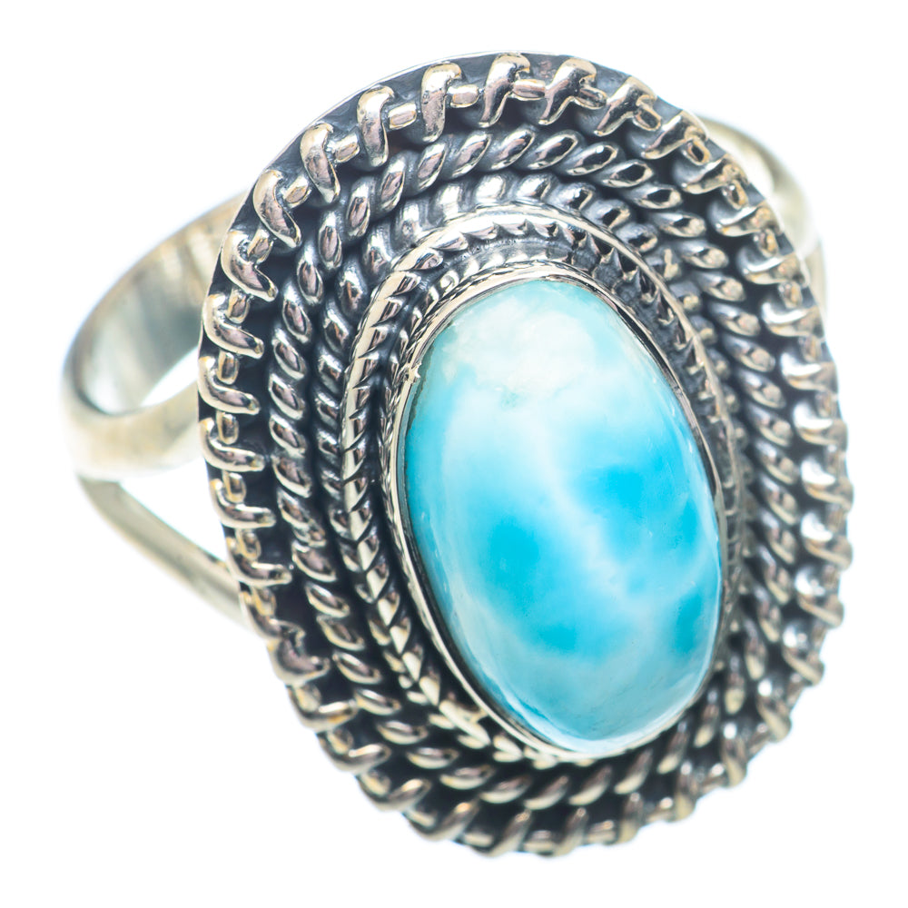 Larimar Rings handcrafted by Anasilvercos - RING72931