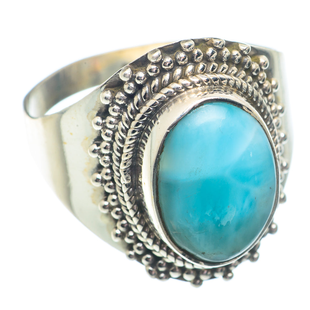 Larimar Rings handcrafted by Anasilvercos - RING72935