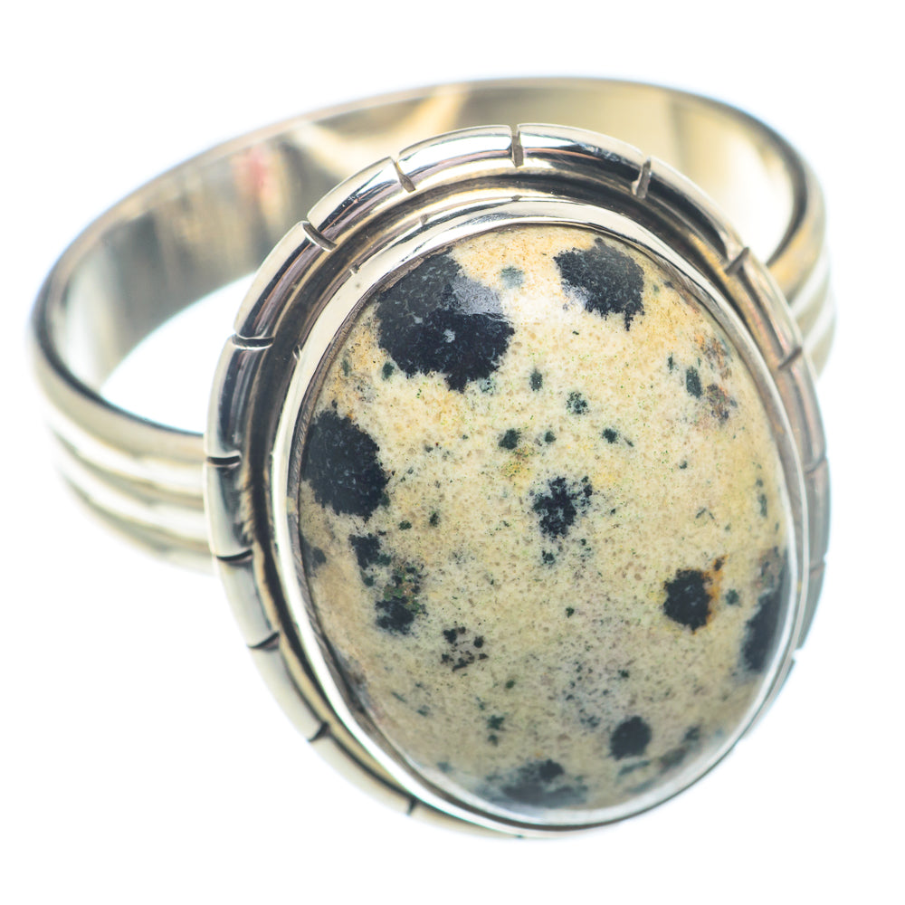 Dalmatian Jasper Rings handcrafted by Anasilvercos - RING72942