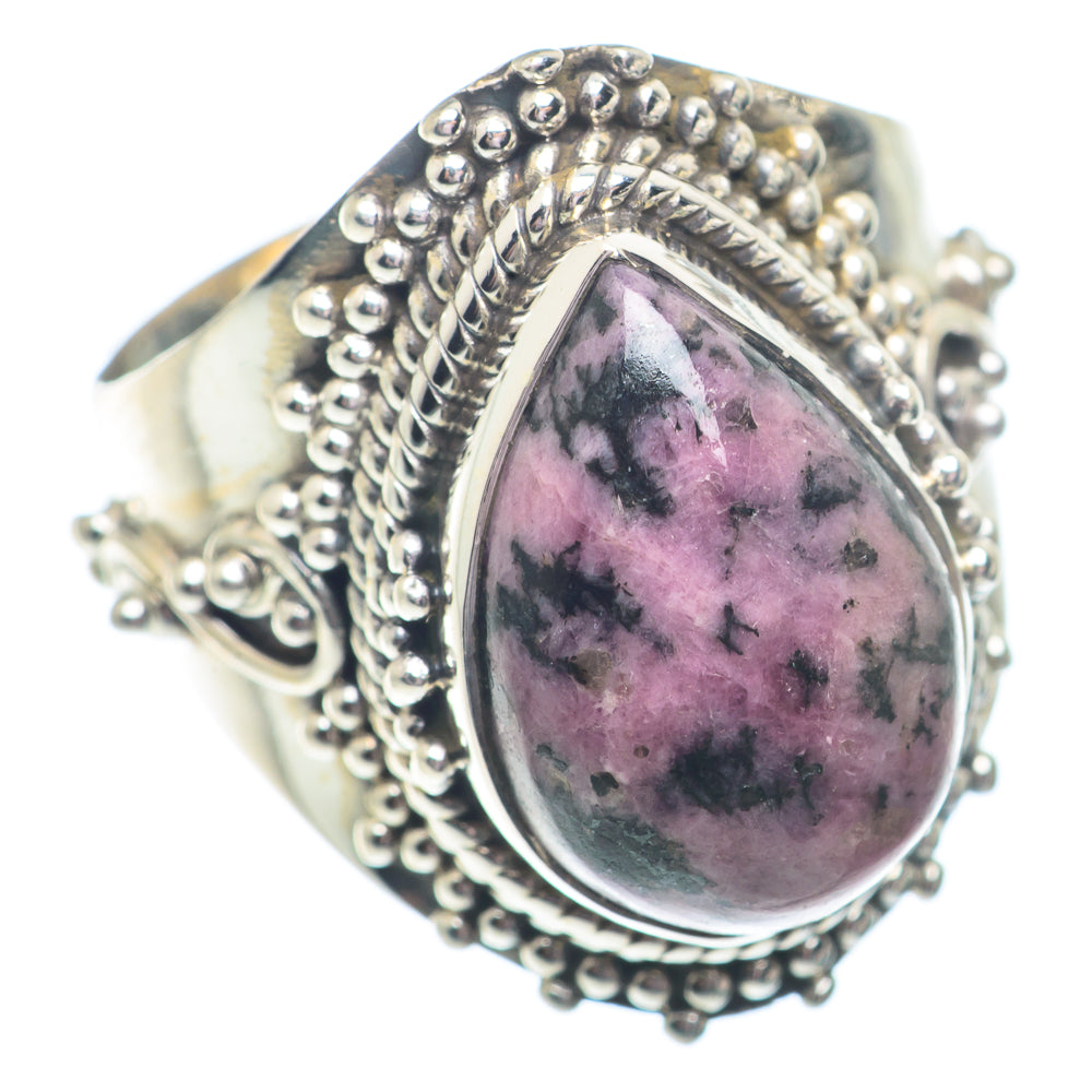 Rhodonite Rings handcrafted by Anasilvercos - RING72944