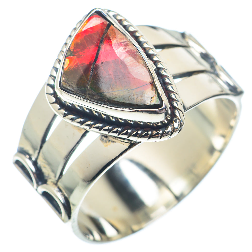 Ammolite Rings handcrafted by Anasilvercos - RING72948