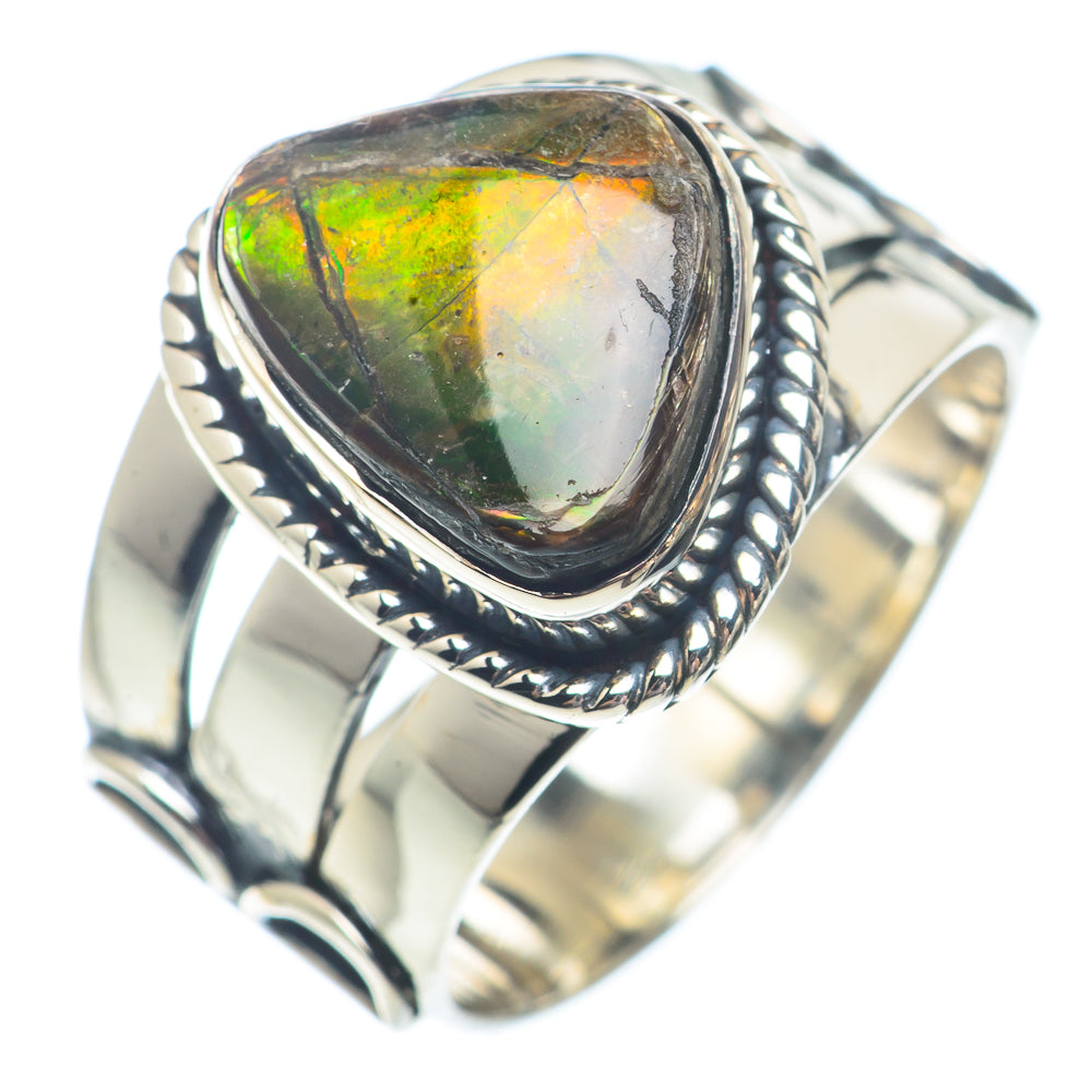 Ammolite Rings handcrafted by Anasilvercos - RING72966