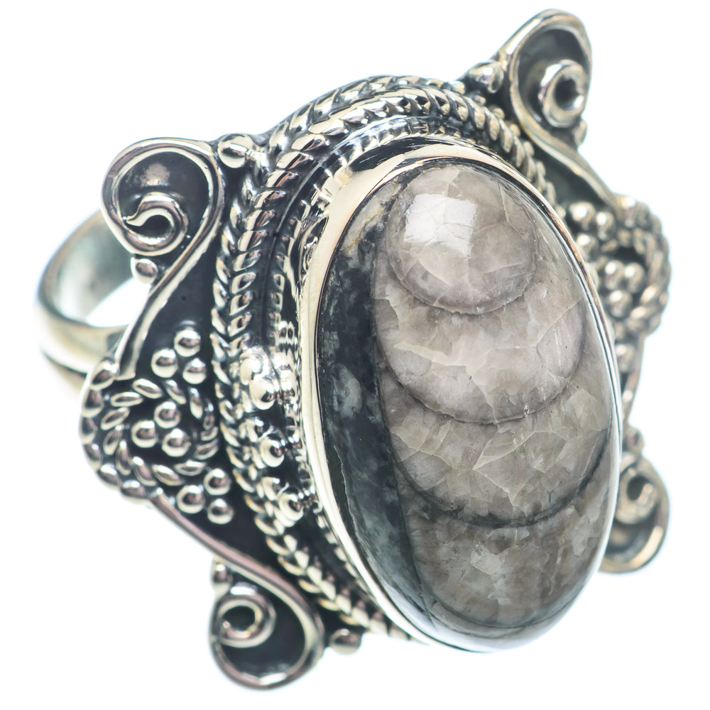 Orthoceras Fossil Rings handcrafted by Anasilvercos - RING72967