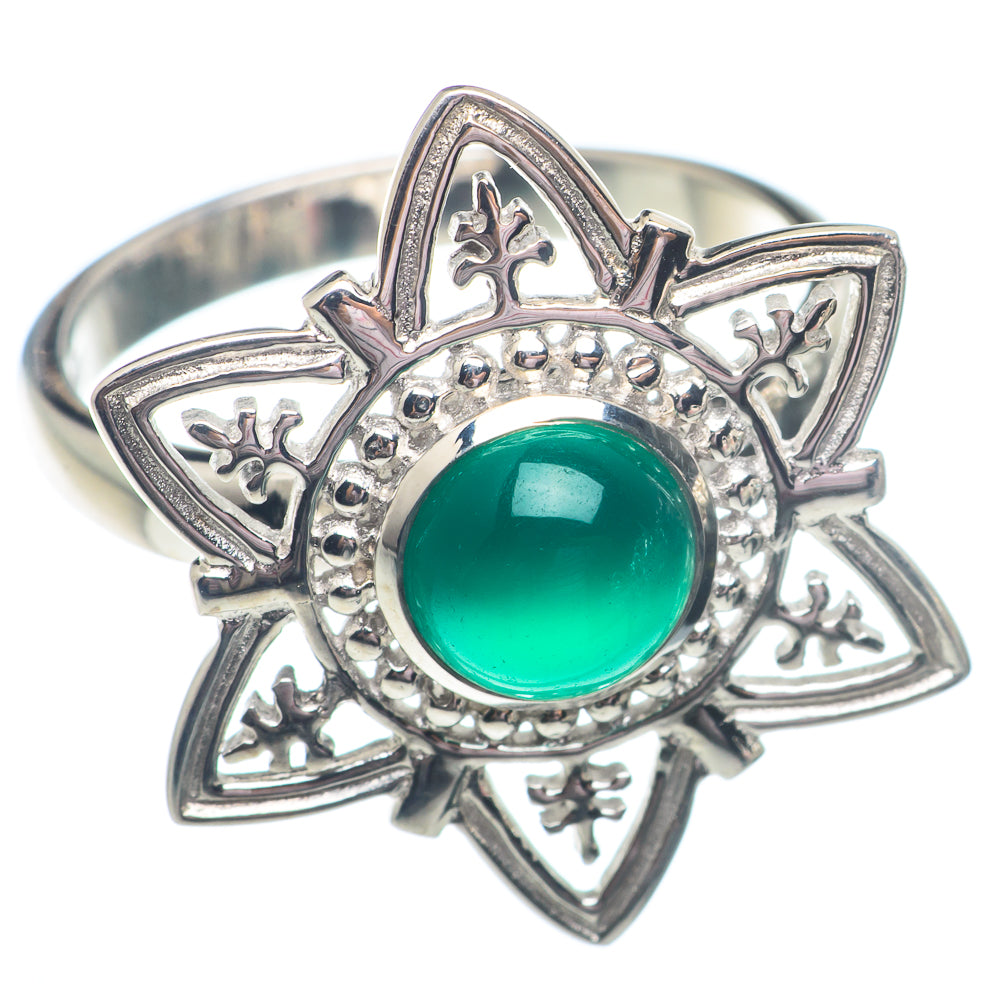 Green Onyx Rings handcrafted by Anasilvercos - RING72978
