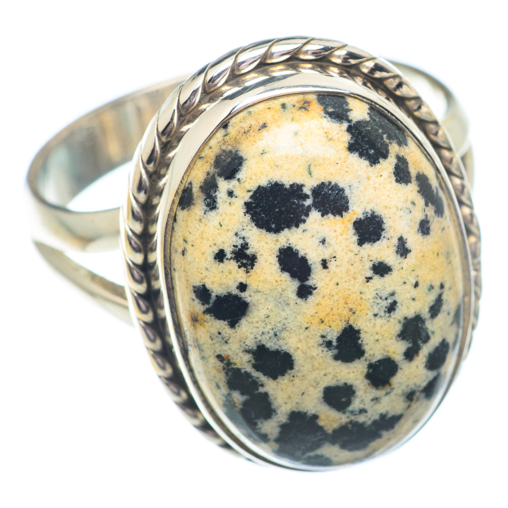 Dalmatian Jasper Rings handcrafted by Anasilvercos - RING72980