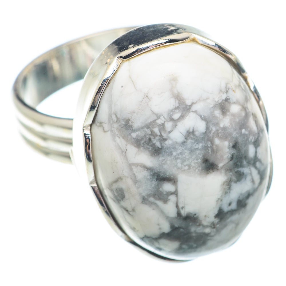 Howlite Rings handcrafted by Anasilvercos - RING73000