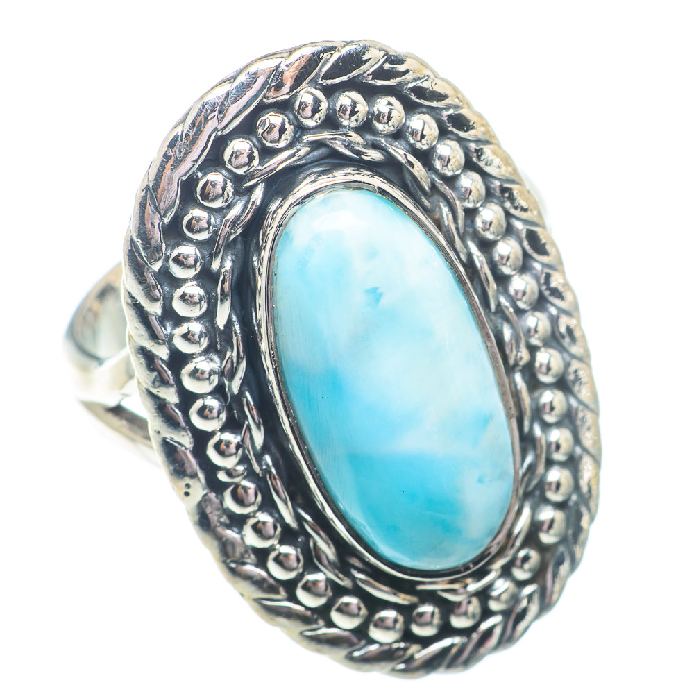 Larimar Rings handcrafted by Anasilvercos - RING73012