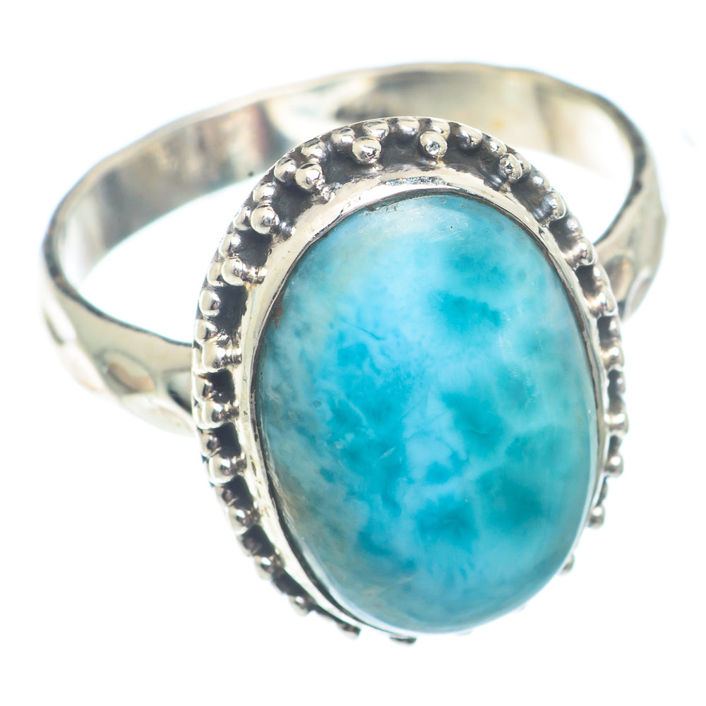 Larimar Rings handcrafted by Anasilvercos - RING73014