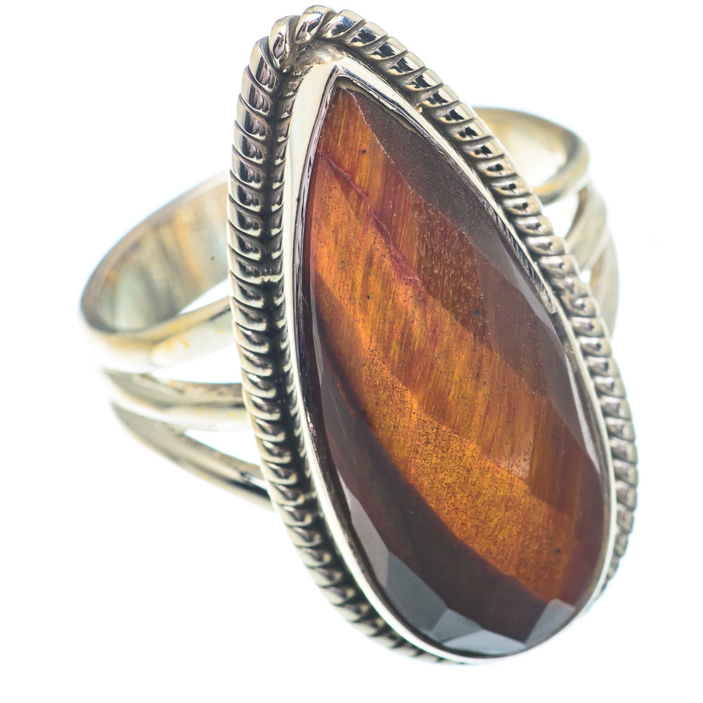 Tiger Eye Rings handcrafted by Anasilvercos - RING73022