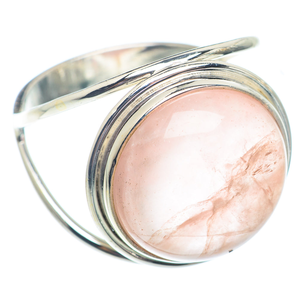Rose Quartz Rings handcrafted by Anasilvercos - RING73025