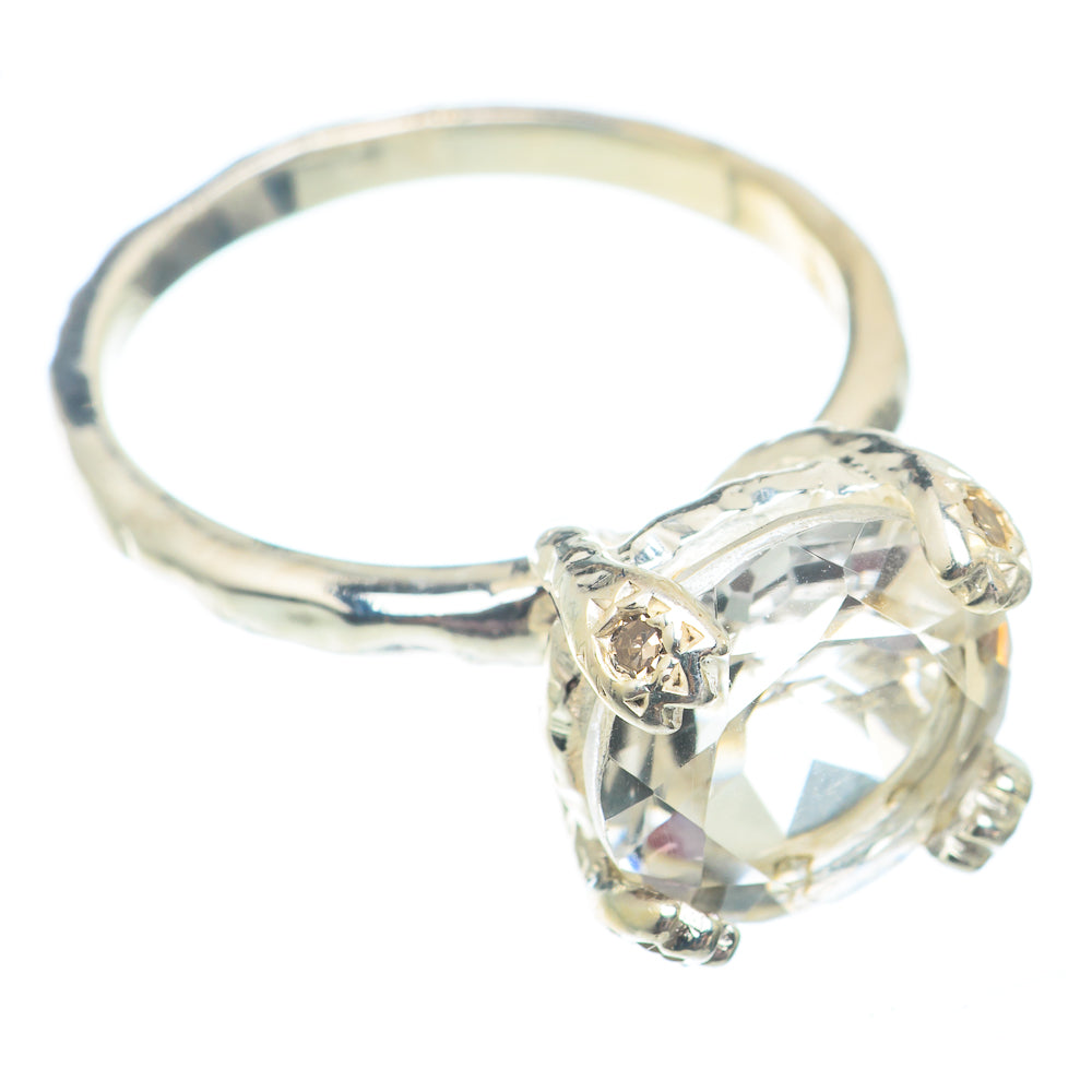 White Quartz Rings handcrafted by Anasilvercos - RING73040