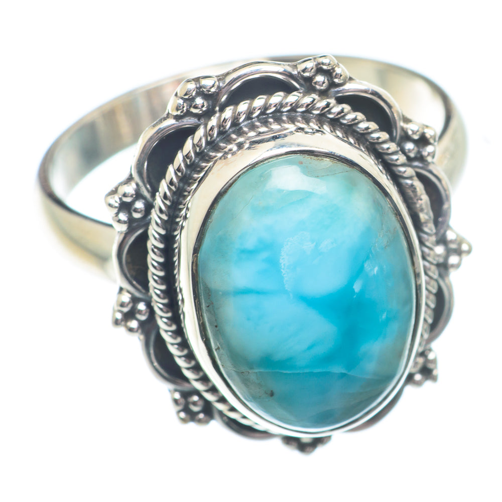 Larimar Rings handcrafted by Anasilvercos - RING73043