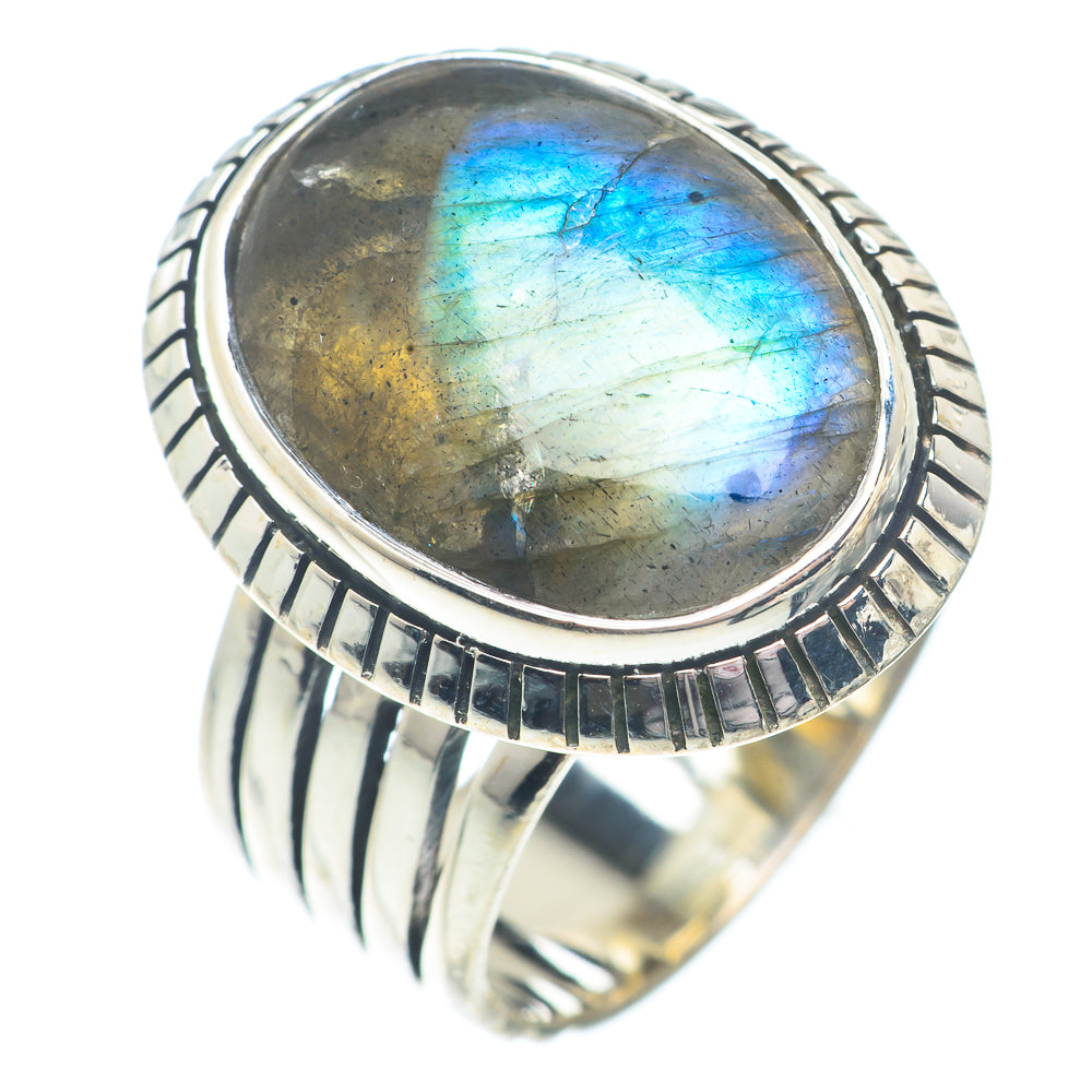 Labradorite Rings handcrafted by Anasilvercos - RING73044
