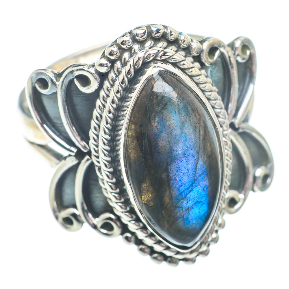 Labradorite Rings handcrafted by Anasilvercos - RING73047