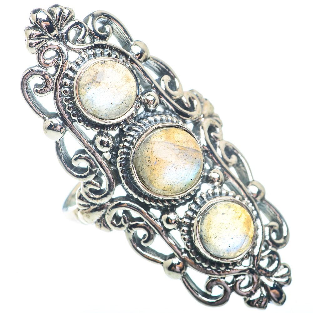 Labradorite Rings handcrafted by Anasilvercos - RING73053