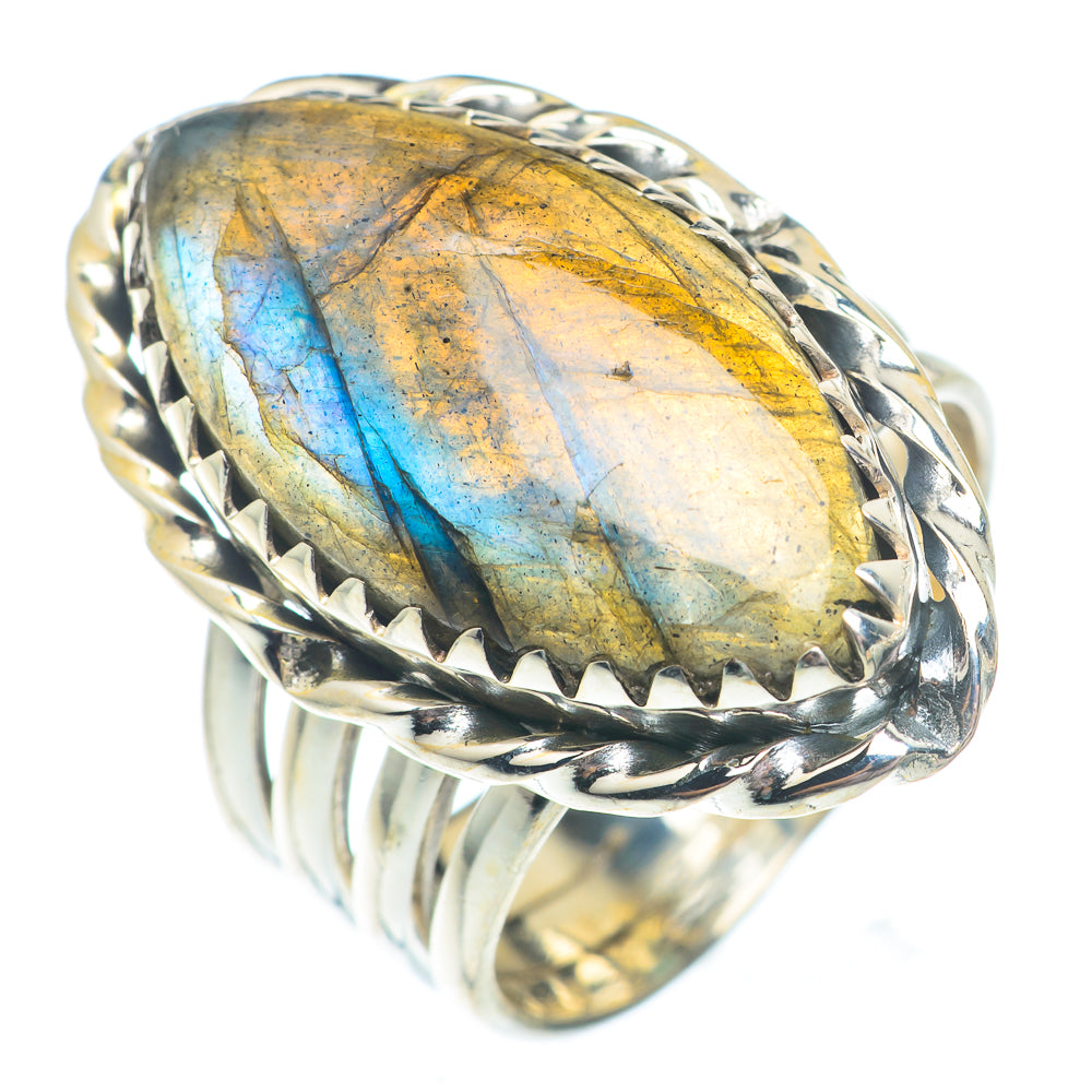 Labradorite Rings handcrafted by Anasilvercos - RING73054