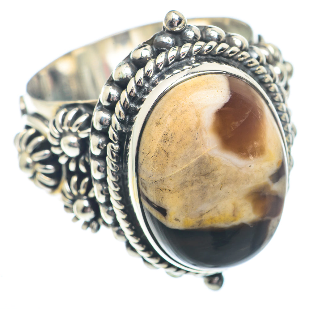 Peanut Wood Jasper Rings handcrafted by Anasilvercos - RING73061