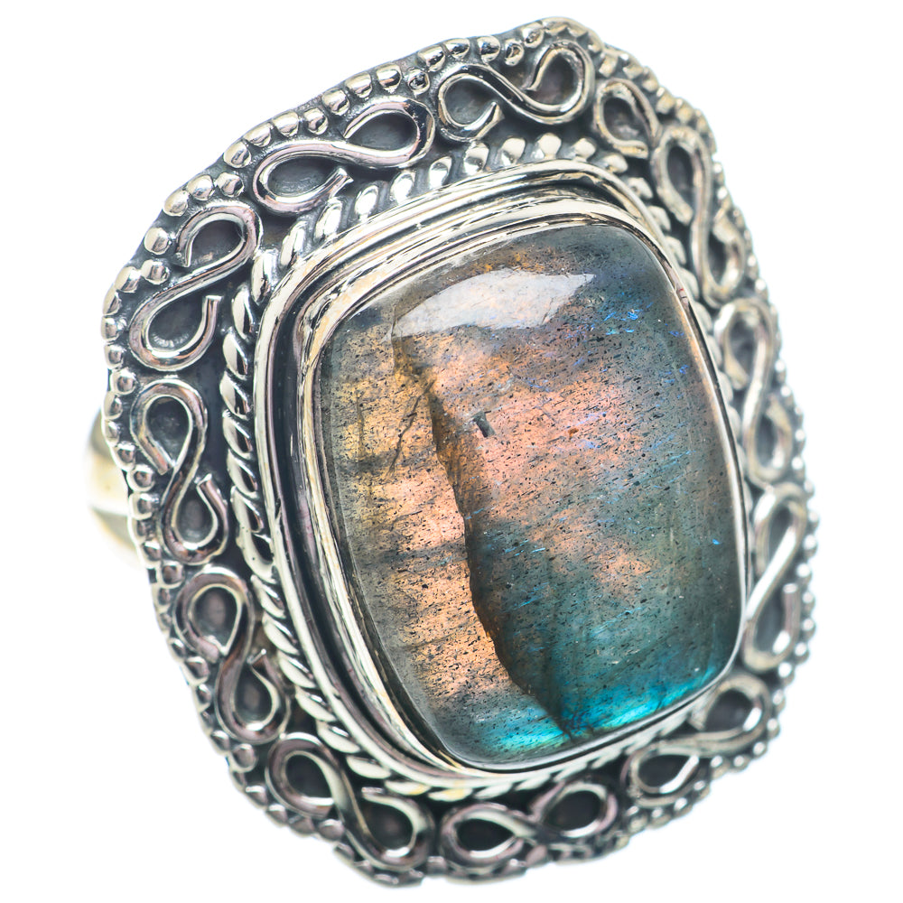Labradorite Rings handcrafted by Anasilvercos - RING73093