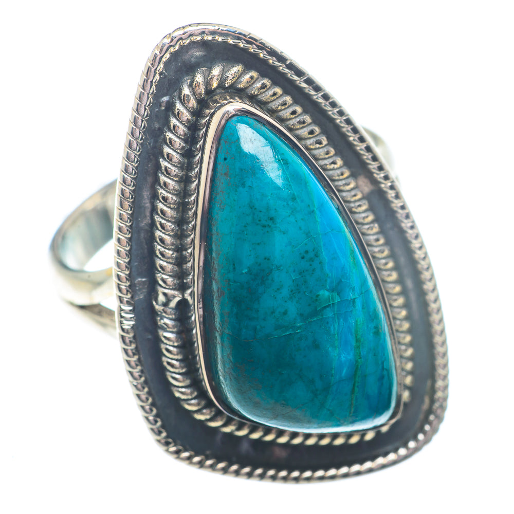 Chrysocolla Rings handcrafted by Anasilvercos - RING73103