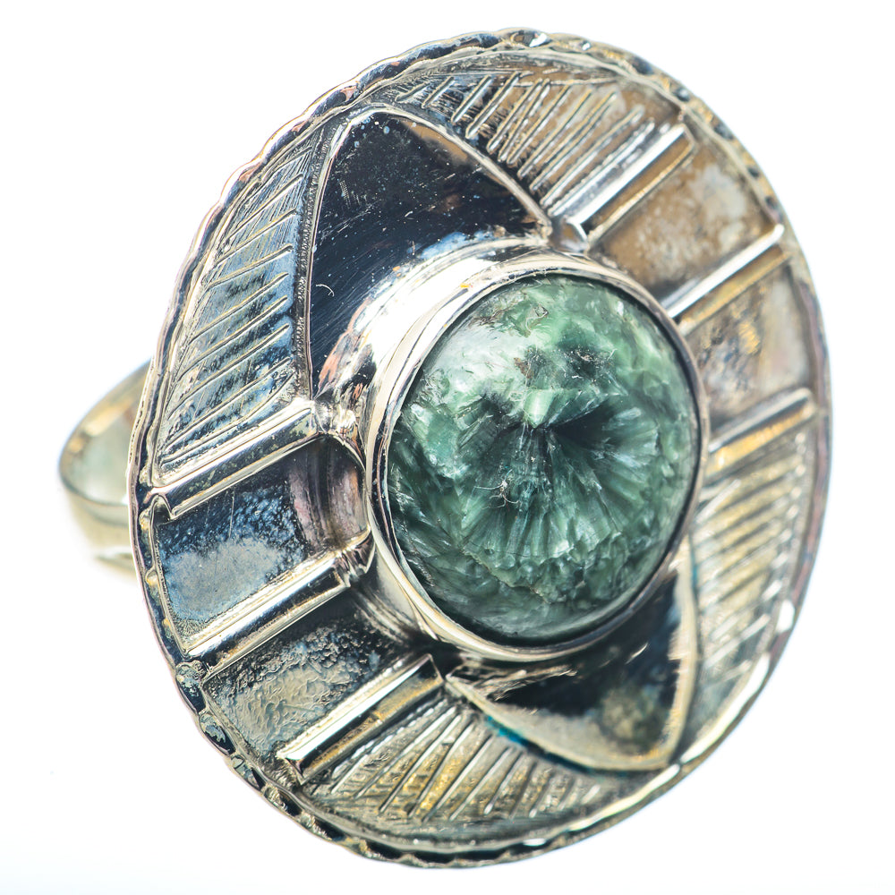 Seraphinite Rings handcrafted by Anasilvercos - RING73106