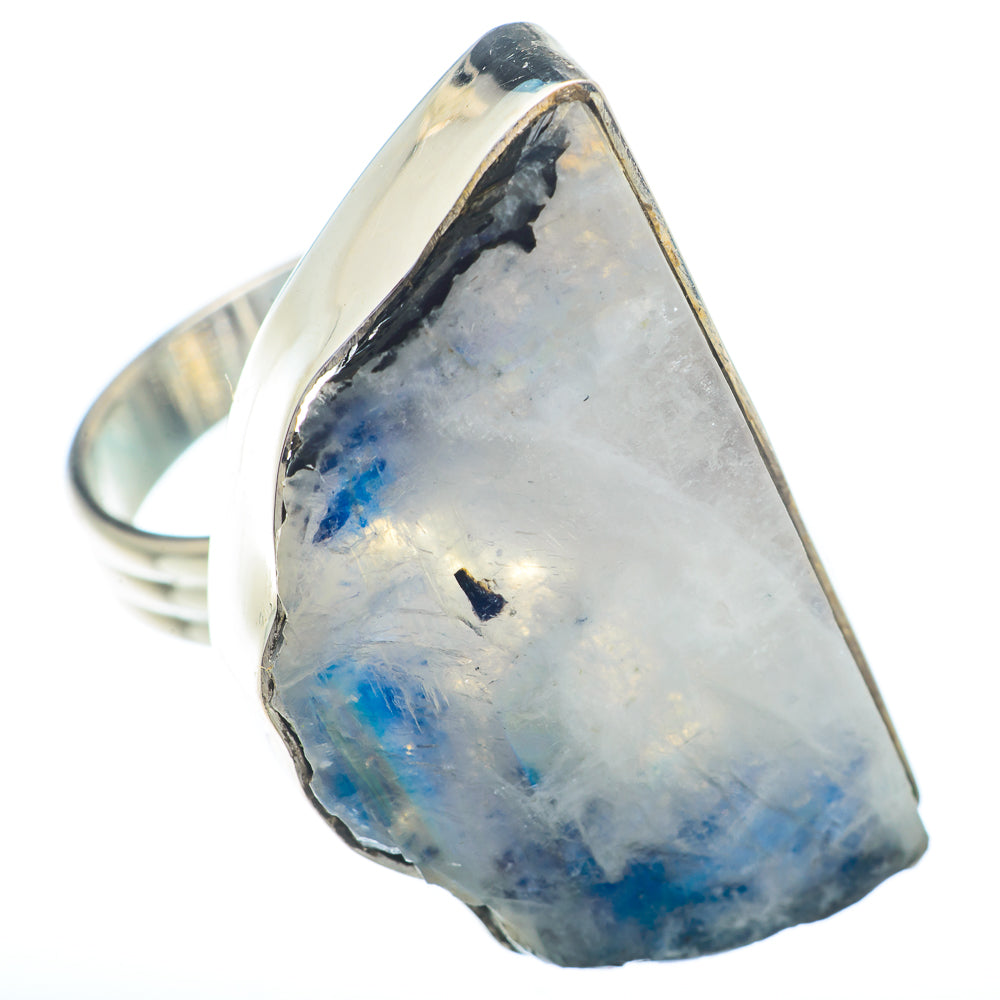 Rainbow Moonstone Rings handcrafted by Anasilvercos - RING73123