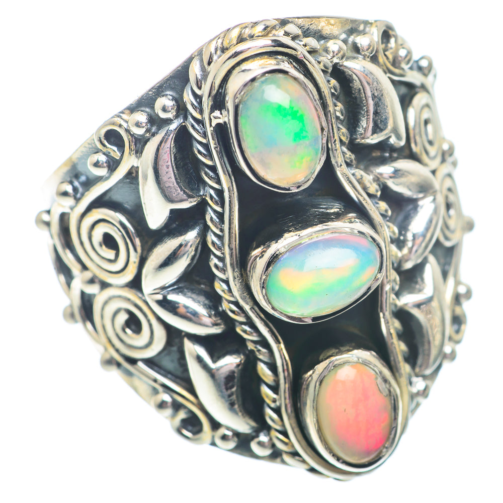 Ethiopian Opal Rings handcrafted by Anasilvercos - RING73131