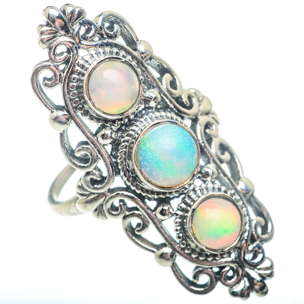 Ethiopian Opal Rings handcrafted by Anasilvercos - RING73132