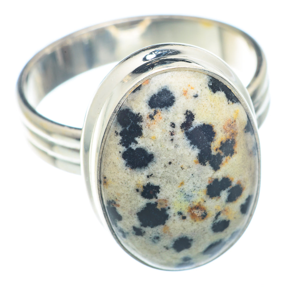 Dalmatian Jasper Rings handcrafted by Anasilvercos - RING73151