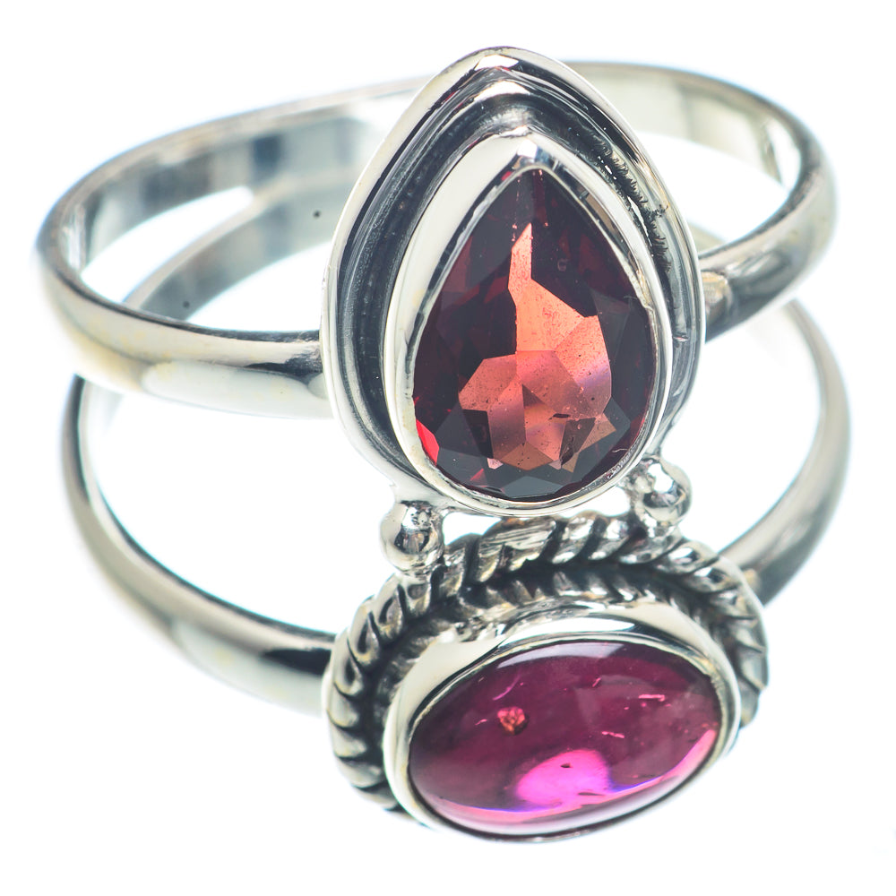 Garnet Rings handcrafted by Anasilvercos - RING73161